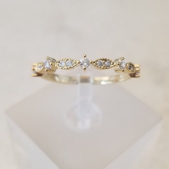 18k Gold Over Sterling Band